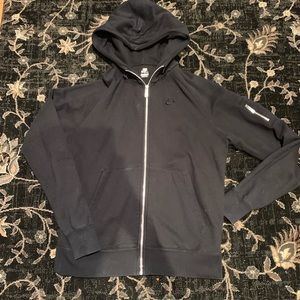 Nike Zip Up Sweatshirt Hoodie sz M black